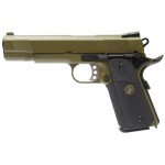 Страйкбольный пистолет WE COLT M1911А1, металл, M.E.U. OD WE-E008A-OD